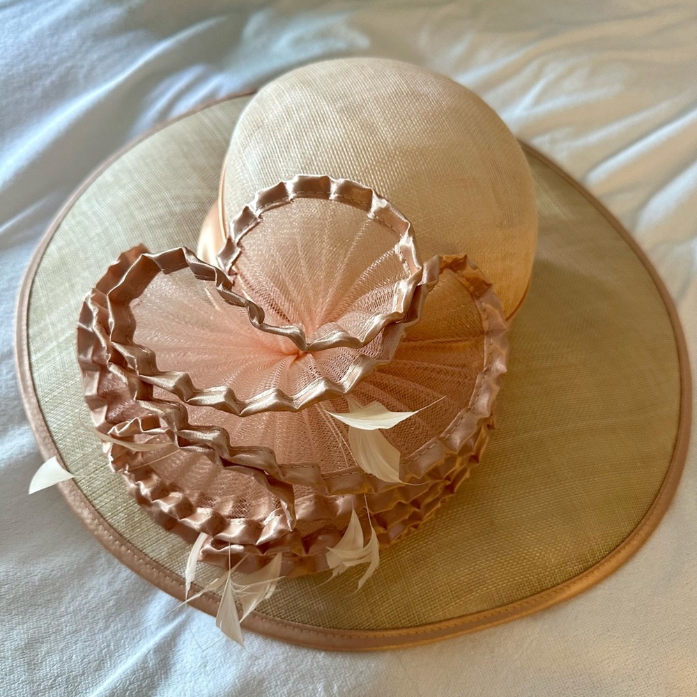 Kentucky Derby Peach Women's Hat -August Hat Co
